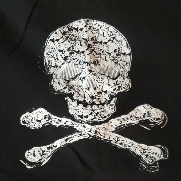 George Kids Skull Print Pajama Set - Black and White - Picture 6 of 12